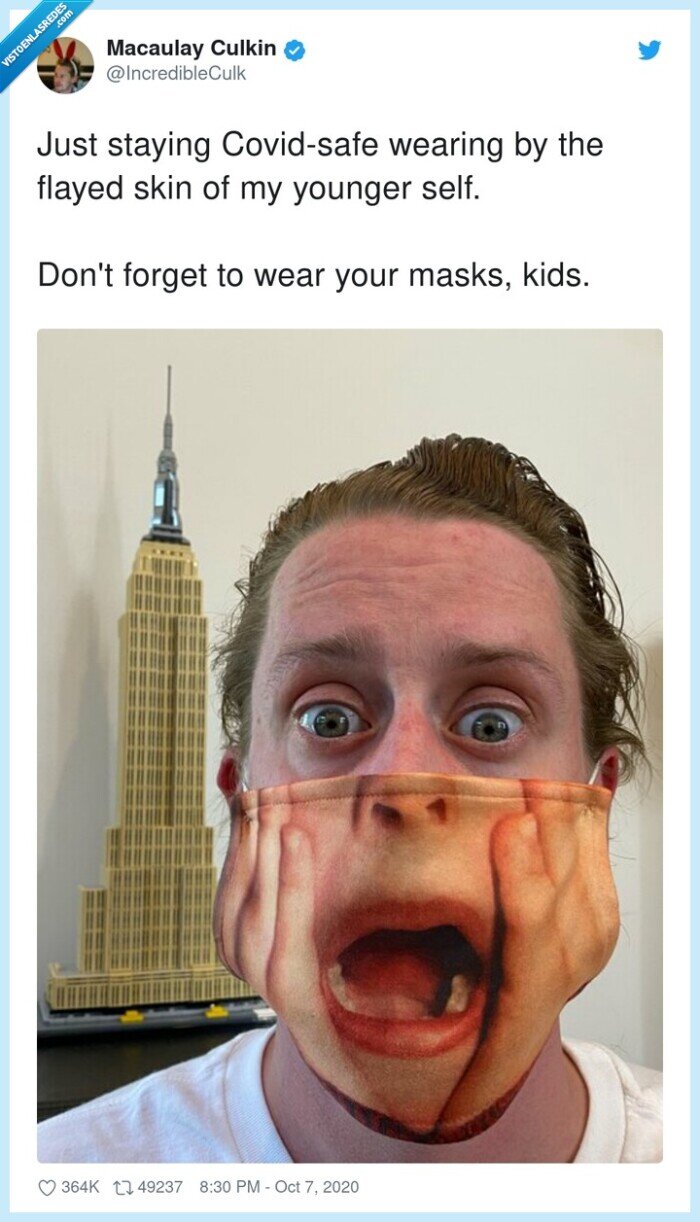 macaulay,culkin,mascarilla,solo,casa