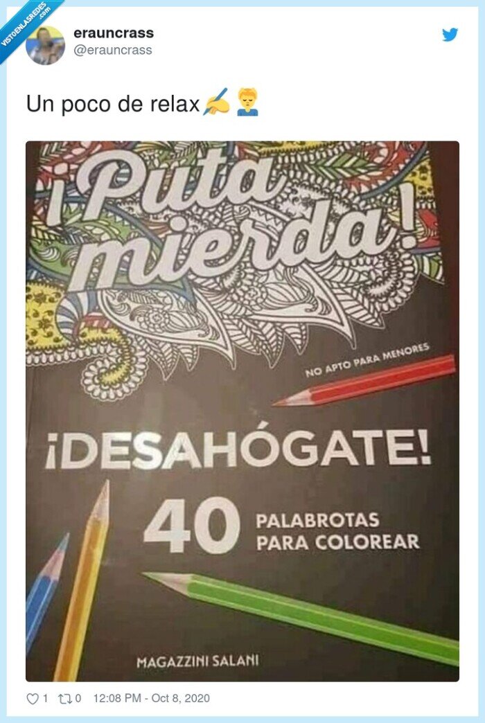 relax,colorea,palabrotas,libro