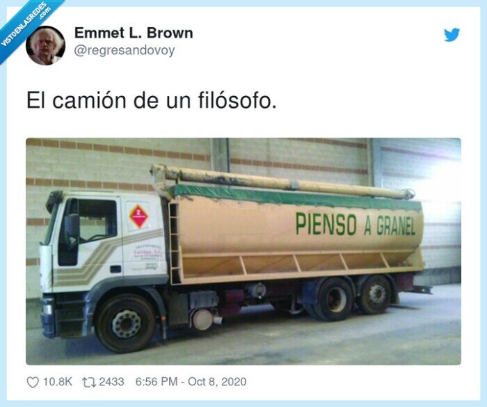 filósofo,camión,pienso,granel