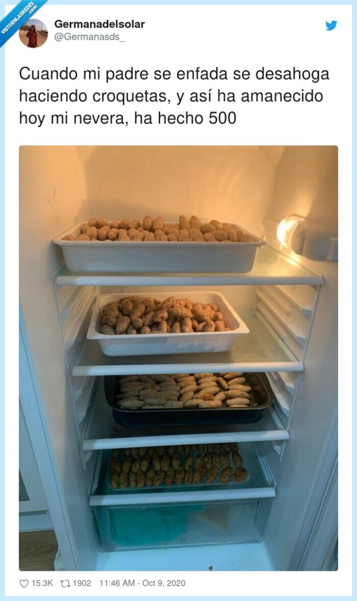 croquetas,padre,enfado,nevera