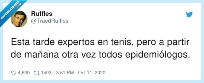epidemiólogos,expertos,tenis