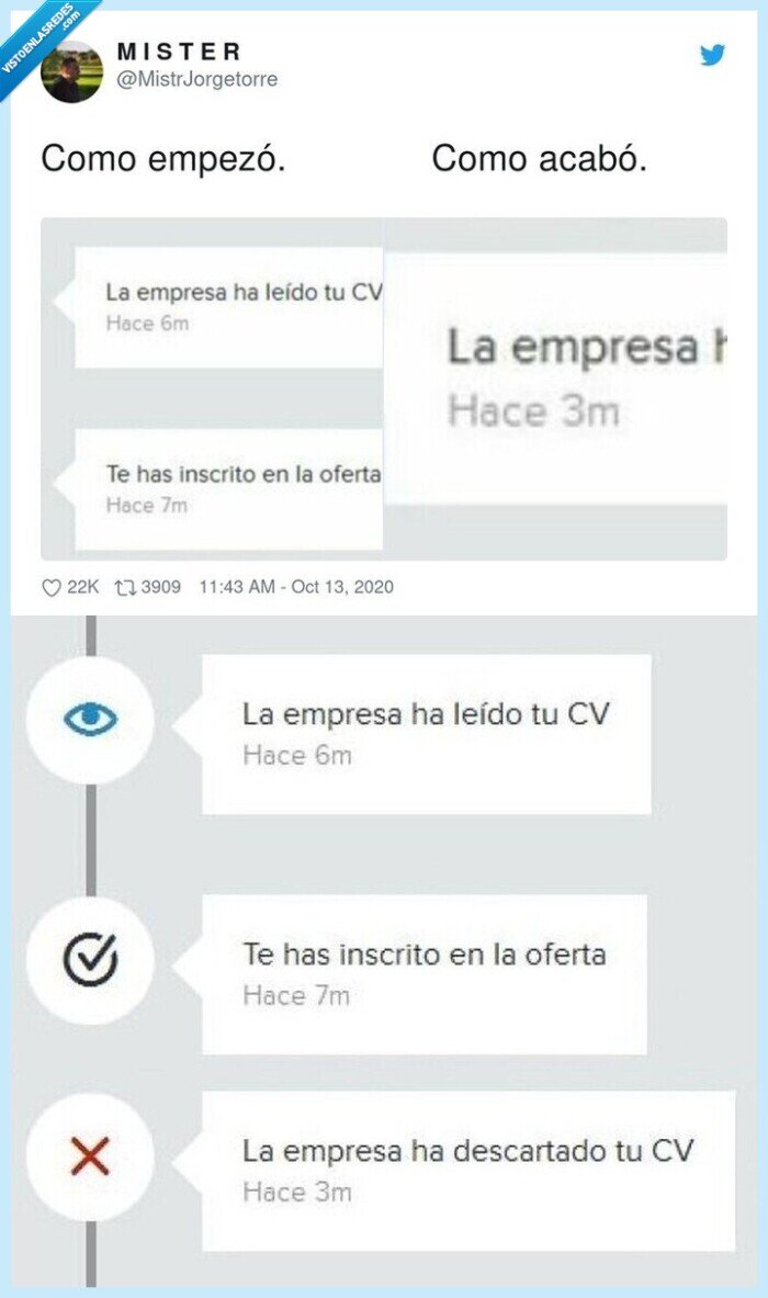 empezó,acabó,cv,oferta,trabajó