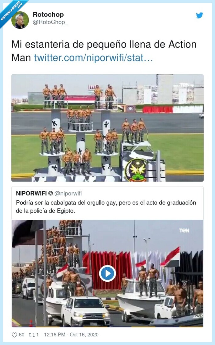 716628 - Los vídeos de la graduación de los nuevos policías de Egipto lo está petando por parecer de todo menos una graduación de policía, por @niporwifi