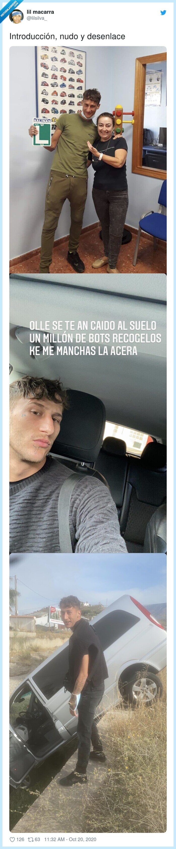 introducción,desenlace,nudo,youngbeef,coche,carnet