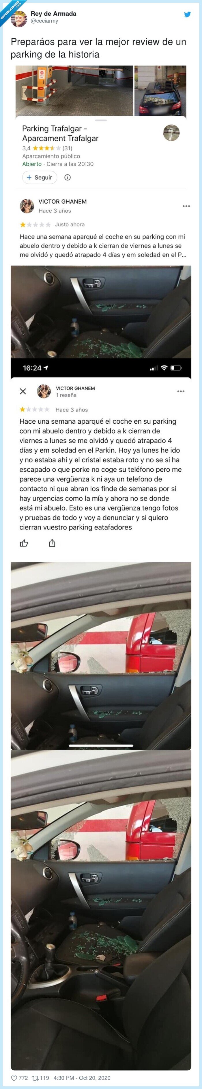 parking,abuelo,review,reseña
