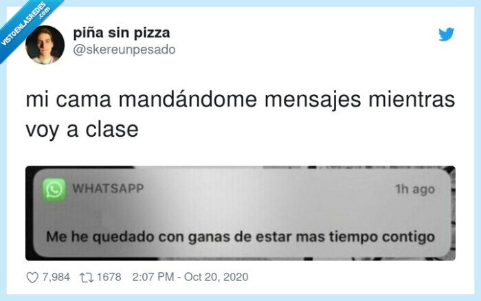 mensaje,cama,clase