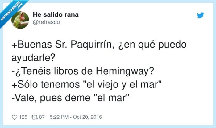 paquirrín,hemingway,viejo,mar