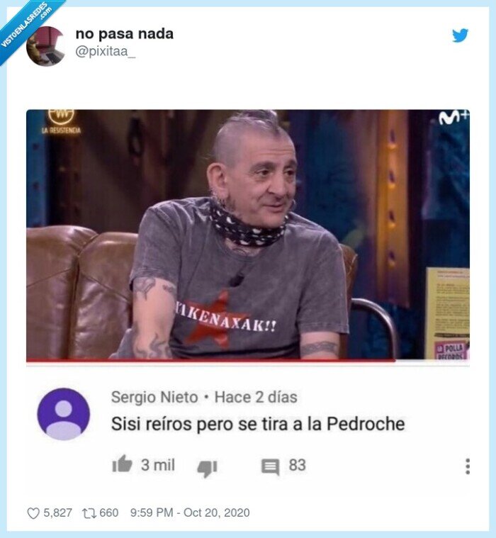 pedroche,novio,comentario,youtube,laresistencia