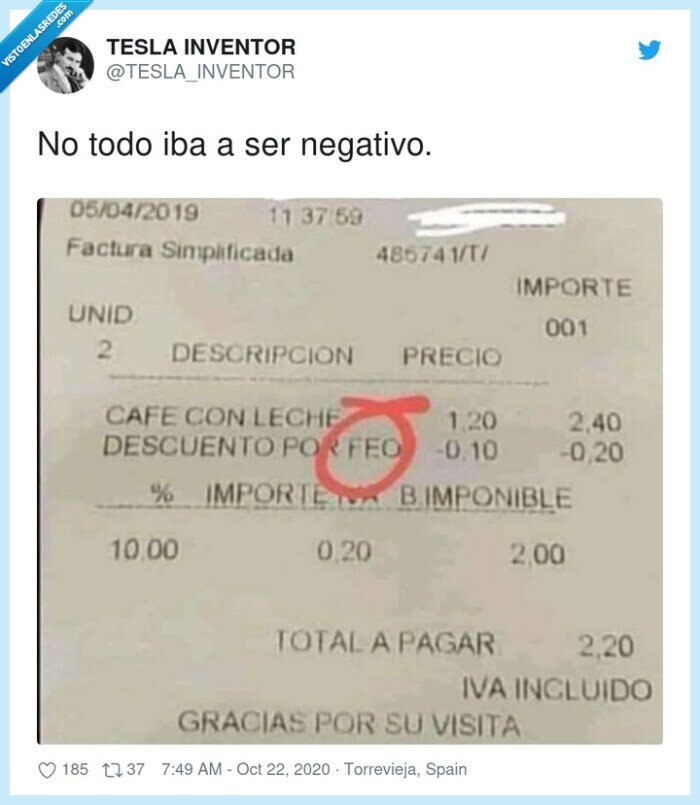 cuenta,descuento,feo