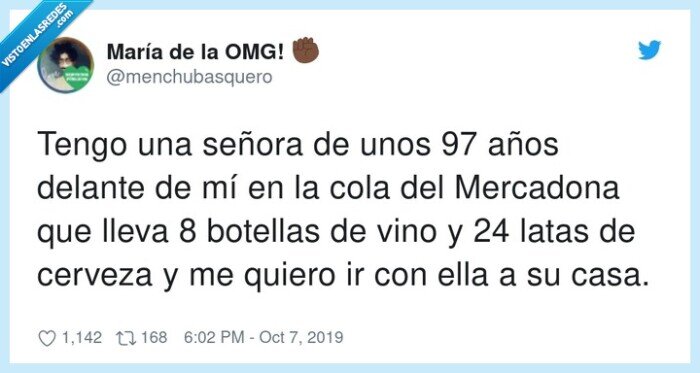 mercadona,botellas,señora,delante,cerveza,quiero