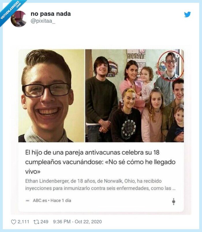 vacunas,hijo,antivacunas,cumpleaños