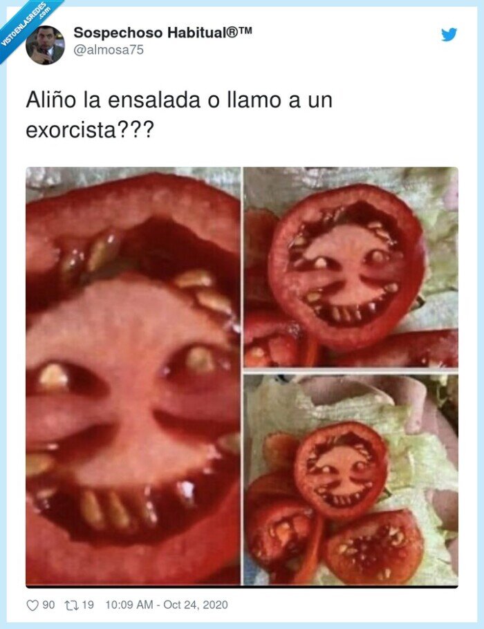 exorcista,ensalada,aliño