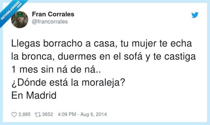 moraleja,borracho,castigo,mujer,bronca,madrid