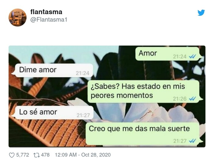 amor,pareja,conversación,whatsapp,mala,suerte,malos,momentos