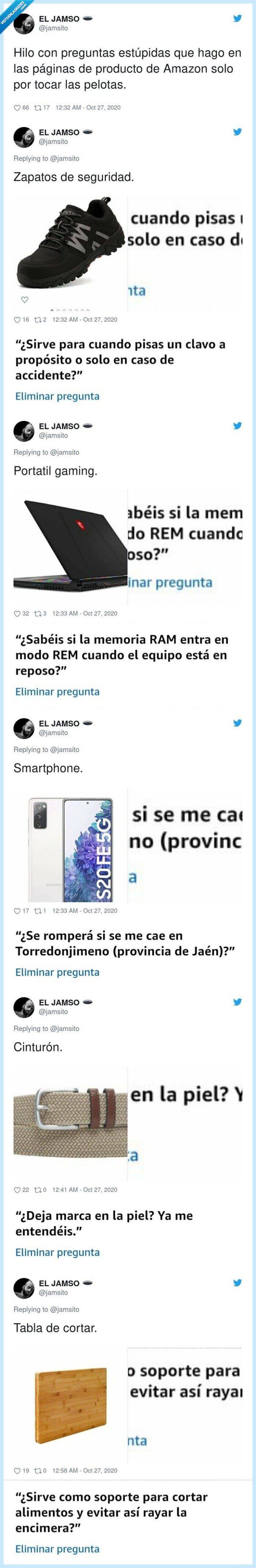 preguntas,absurdas,amazon,hilo,twitter