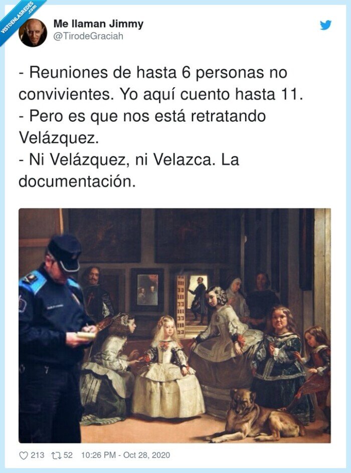 velázquez,meninas,multa,policía,toquedequeda,estadodealarma