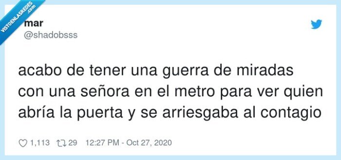 abrir,puerta,metro,transporte,público,contagio,guerra,miradas