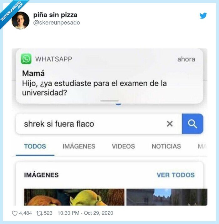 madre,estudiar,examen,universidad,shreck,flaco