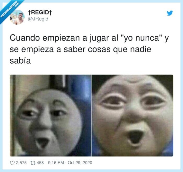 yo,nunca,sorpresa,secretos,reacción