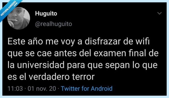 terror,halloween,disfraz,wifi,examen,universidad