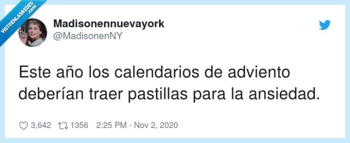 calendarios,pastillas,adviento,ansiedad