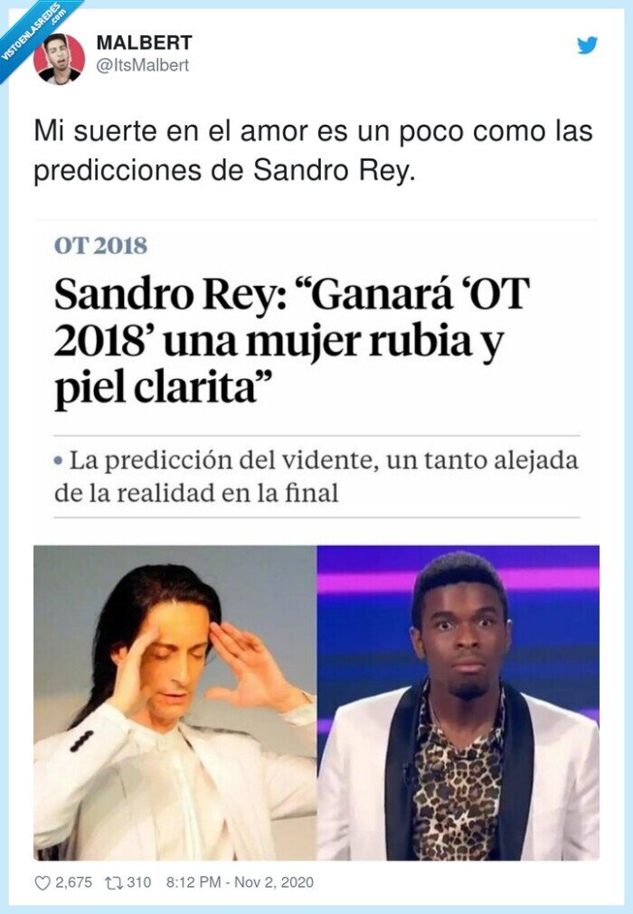 predicciones,suerte,sandro,amor,famous,ot,ganador