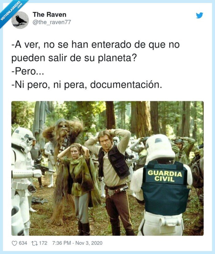 documentación,enterado,planeta,star,wars,multa,guárdia,civil