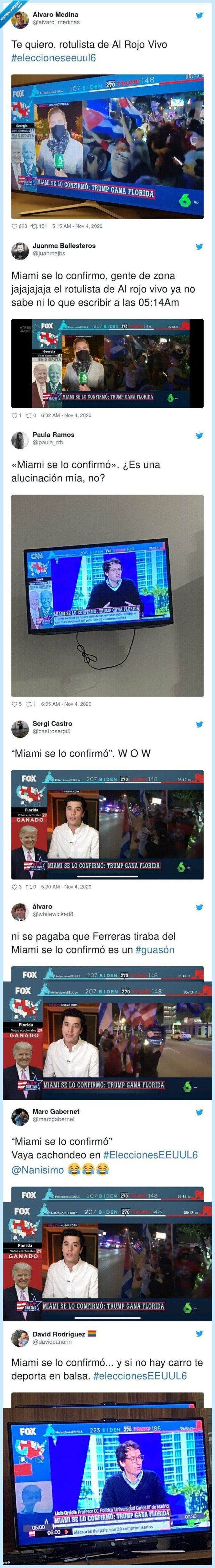 rotulista,alrojovivo,ferreras,elecciones,estadosunidos,lasexta,trump,biden