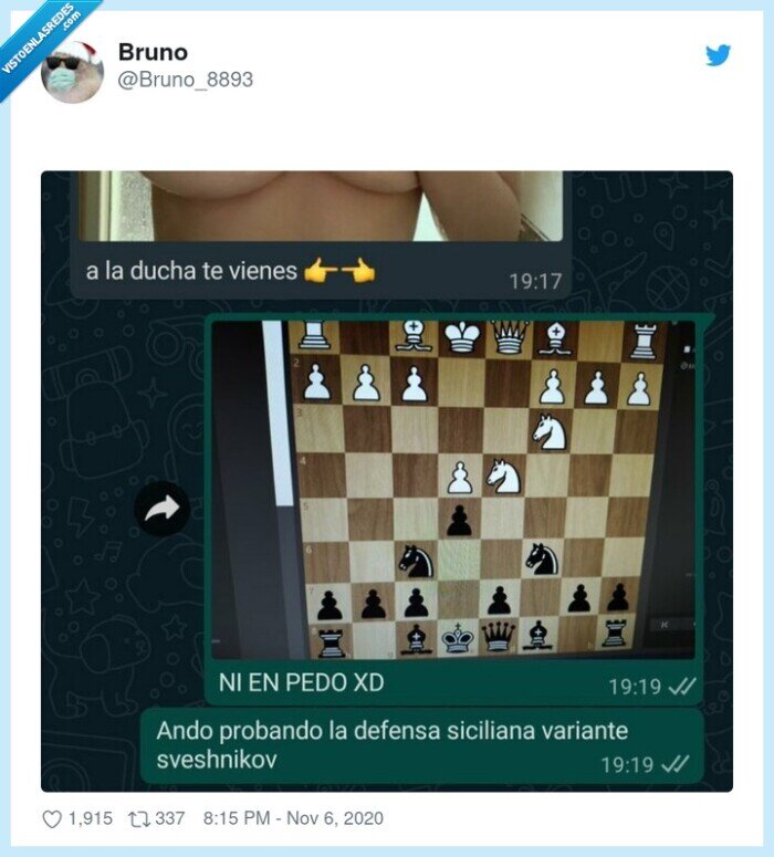 provocación,ducha,ajedrez,prioridades