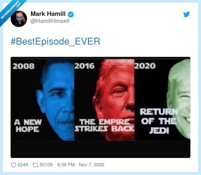 #bestepisode_ever,star wars,empire strikes back,return of the jedi,a new hope,obama,trump,biden