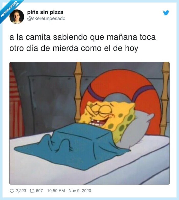 día,mierda,cama,mañana