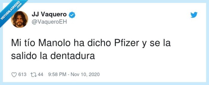 dentadura,manolo,pfizer,tío,vacuna,covid,coronavirus,pandemia