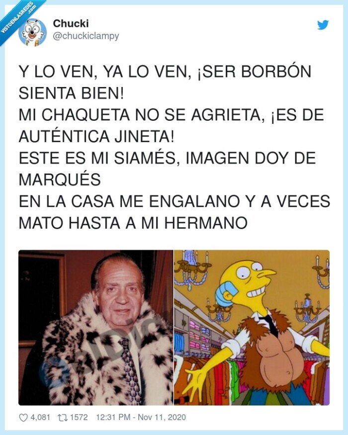 burns,juancarlos,emérito,canción,adaptación,simpson,monarquía
