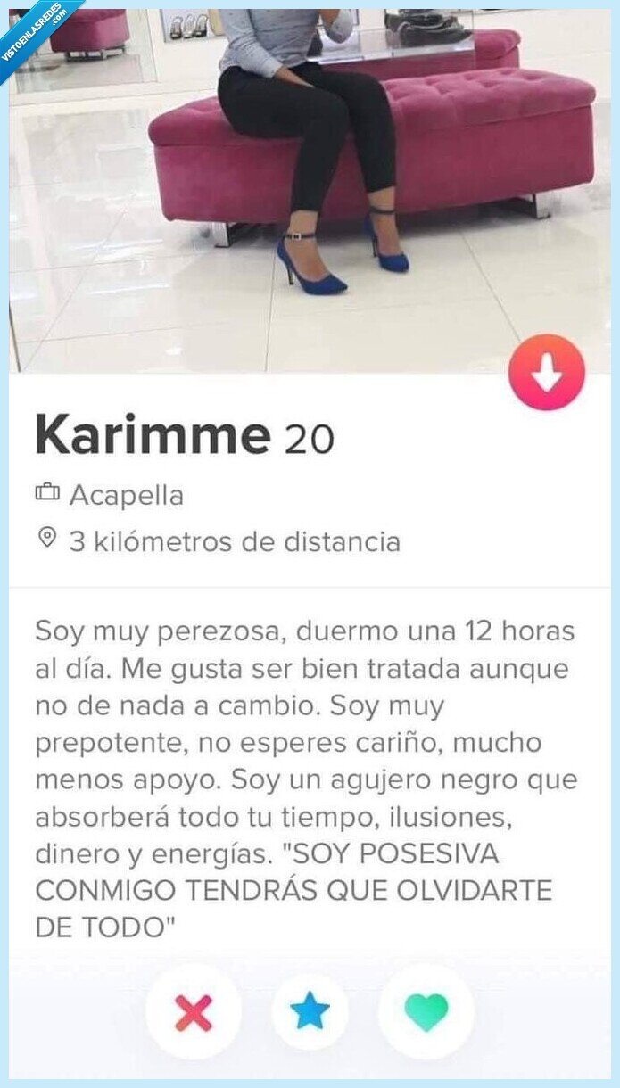 tinder,descripción,ganas,conocer