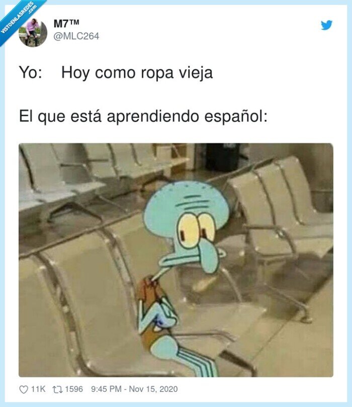 aprendiendo,español,ropa,vieja