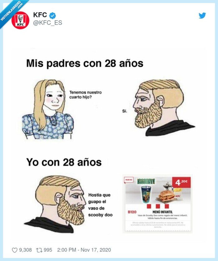 kfc,diferencias,gerenacionales