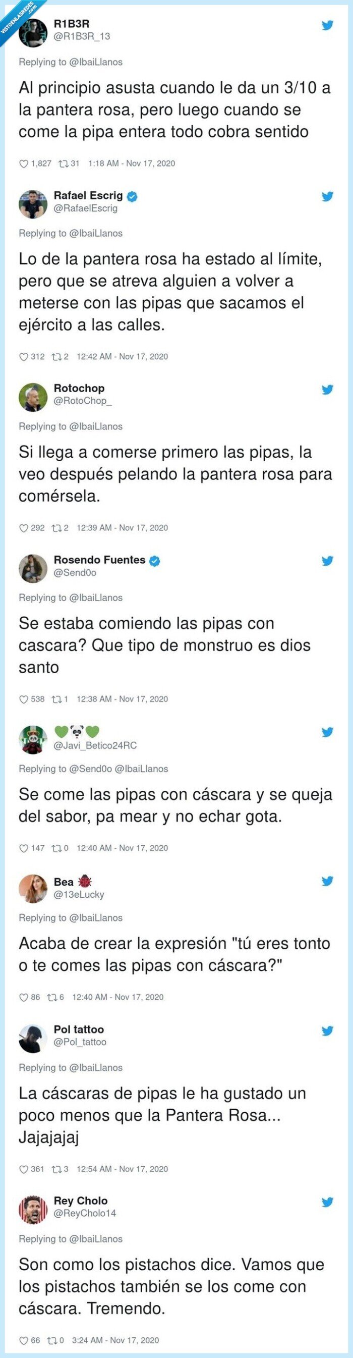 746443 - Una youtuber colombiana hace un vídeo probando chuches/snacks de España y deja a todo el mundo descolocado por lo que hace con las pipas, por @IbaiLlanos