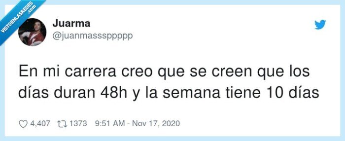 carrera,semana,días,horas,tiempo