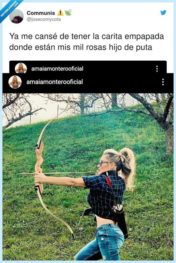 amaia,montero,rosas,carita,empapada