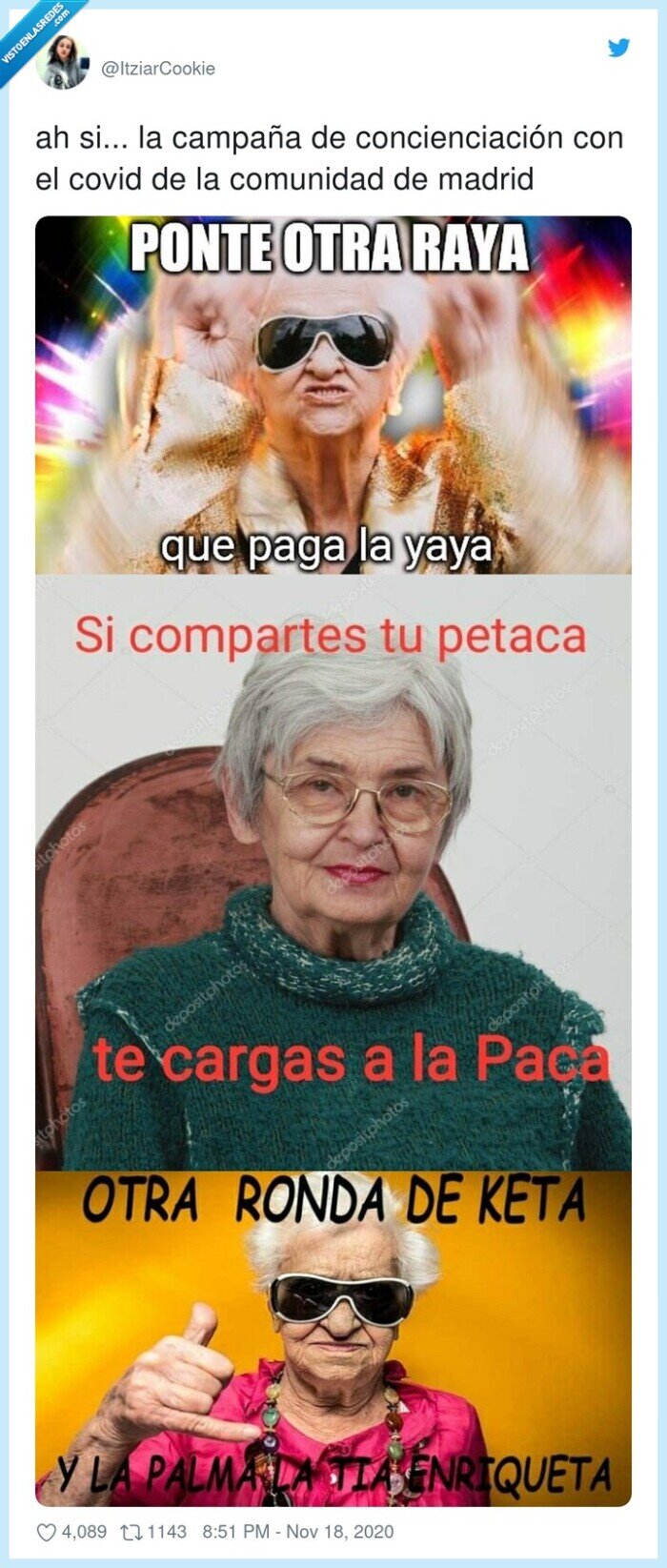 concienciación,comunidad,campaña,madrid,covid,abuelas