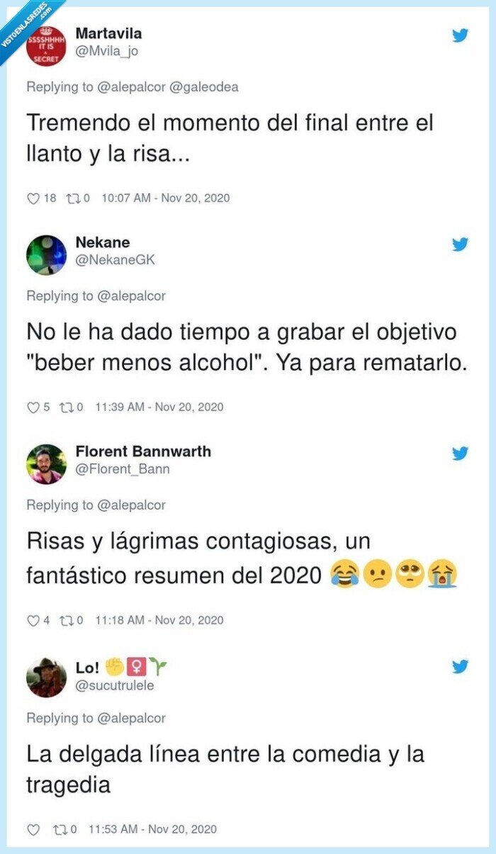 749059 - El ataque de risa rozando el llanto de esta chica al recordar sus propósitos para 2020 es el vídeo del año y nos representa absolutamente a todos, por @alepalcor