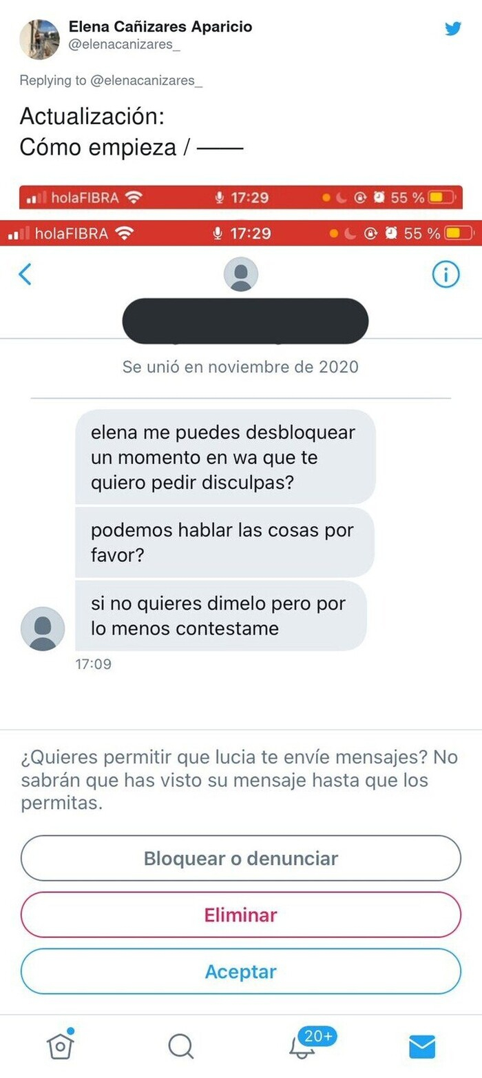 751015 - La chica que ha reventado Twitter demostrando que sus compañeras la quieren echar del piso por tener covid y que ha logrado unir a todo el país por primera vez en muchos años, por @elenacanizares_