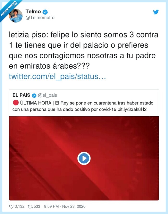 letizia,piso,felipe,covid,elenacañizares