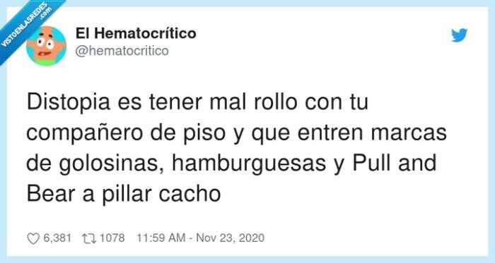 hamburguesas,golosinas,compañero,distopia,marcas