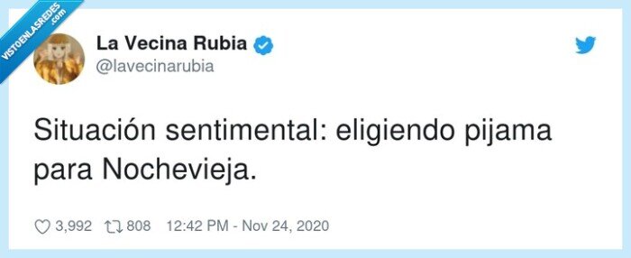 sentimental,situación,nochevieja,pijama
