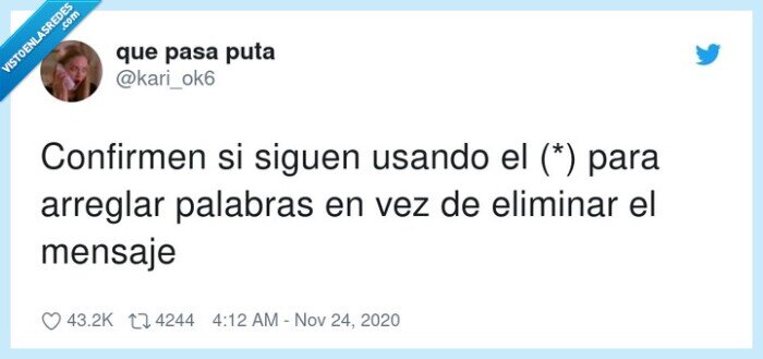 arreglar,palabras,eliminar,mensaje,asterisco,borrar