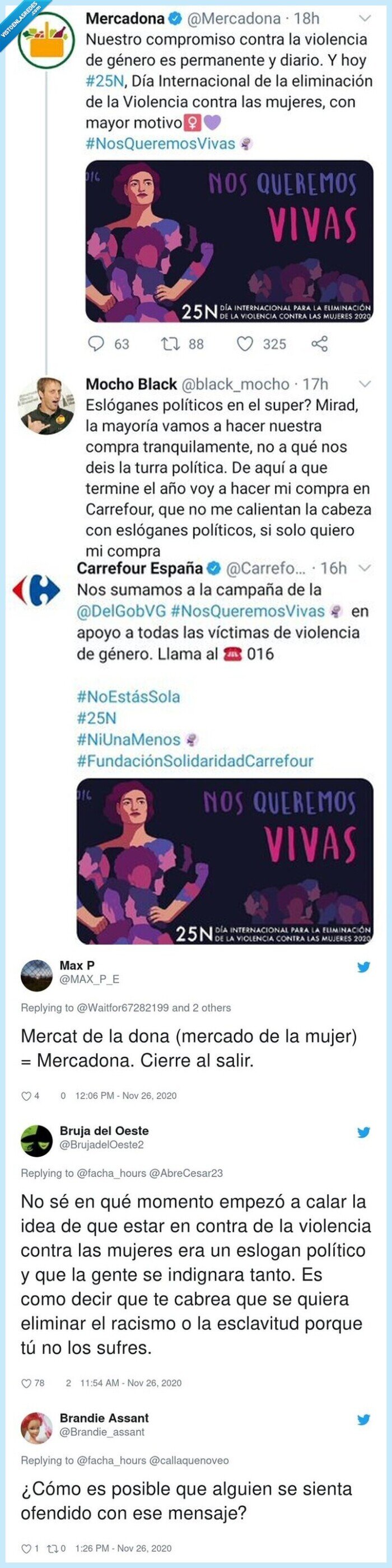 mercadona,violencia,tweet,mujer