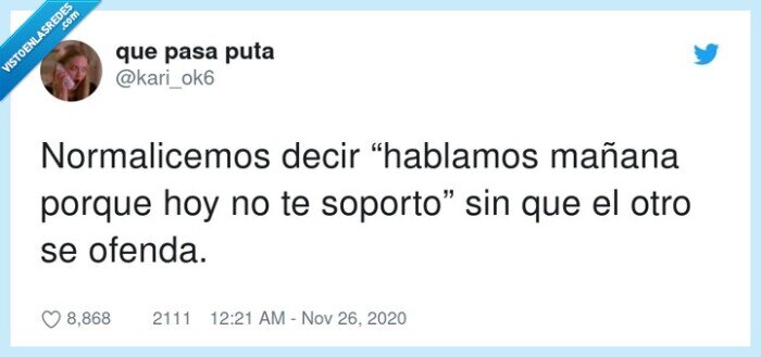 normalizar,hablar,conversación,odio,posponer,mañana,ofender