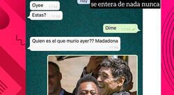 Enlace a Le dedica un post a Maradona por puro postureo sin tener ni idea de quién era y hace el mayor ridículo que se haya visto en Instagram  , por @ceciarmy