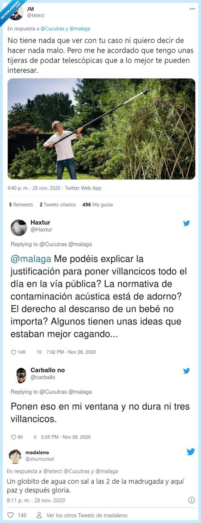 756129 - Así es imposible vivir: el horror que tiene que soportar esta vecina de Málaga desde que han puesto las decoraciones navideñas, por @Cucutras